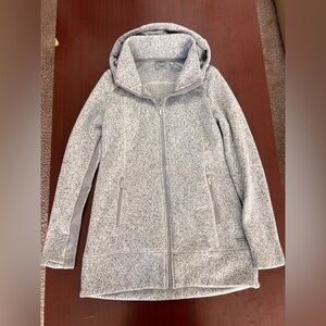 Athleta Heather Gray Fleece-Lined Jacket